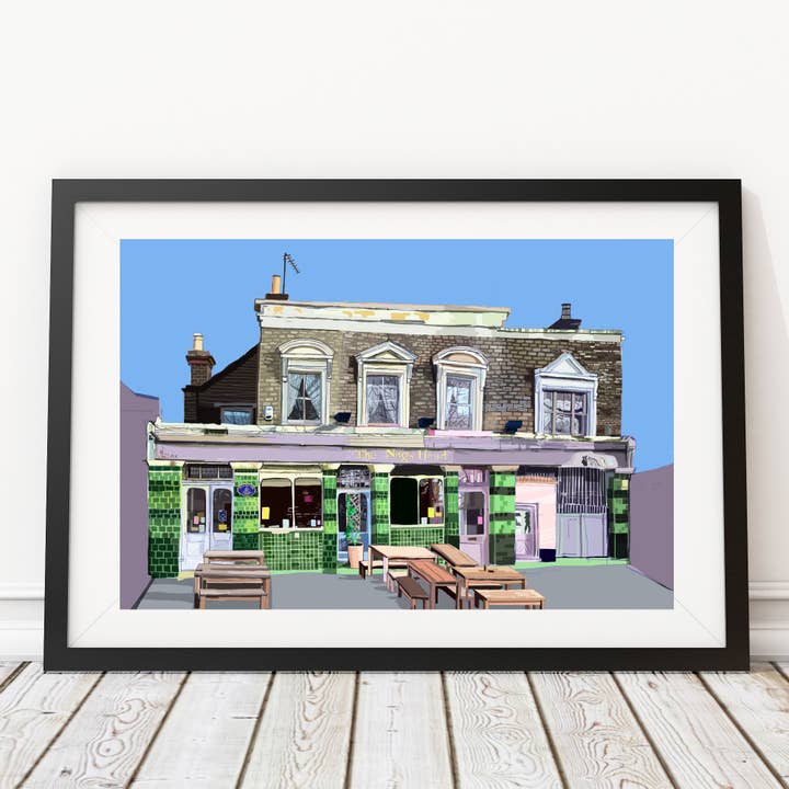Tomartacus - Wholesale Art Print - The Nag's Head, Walthamstow, East London Illustration Print