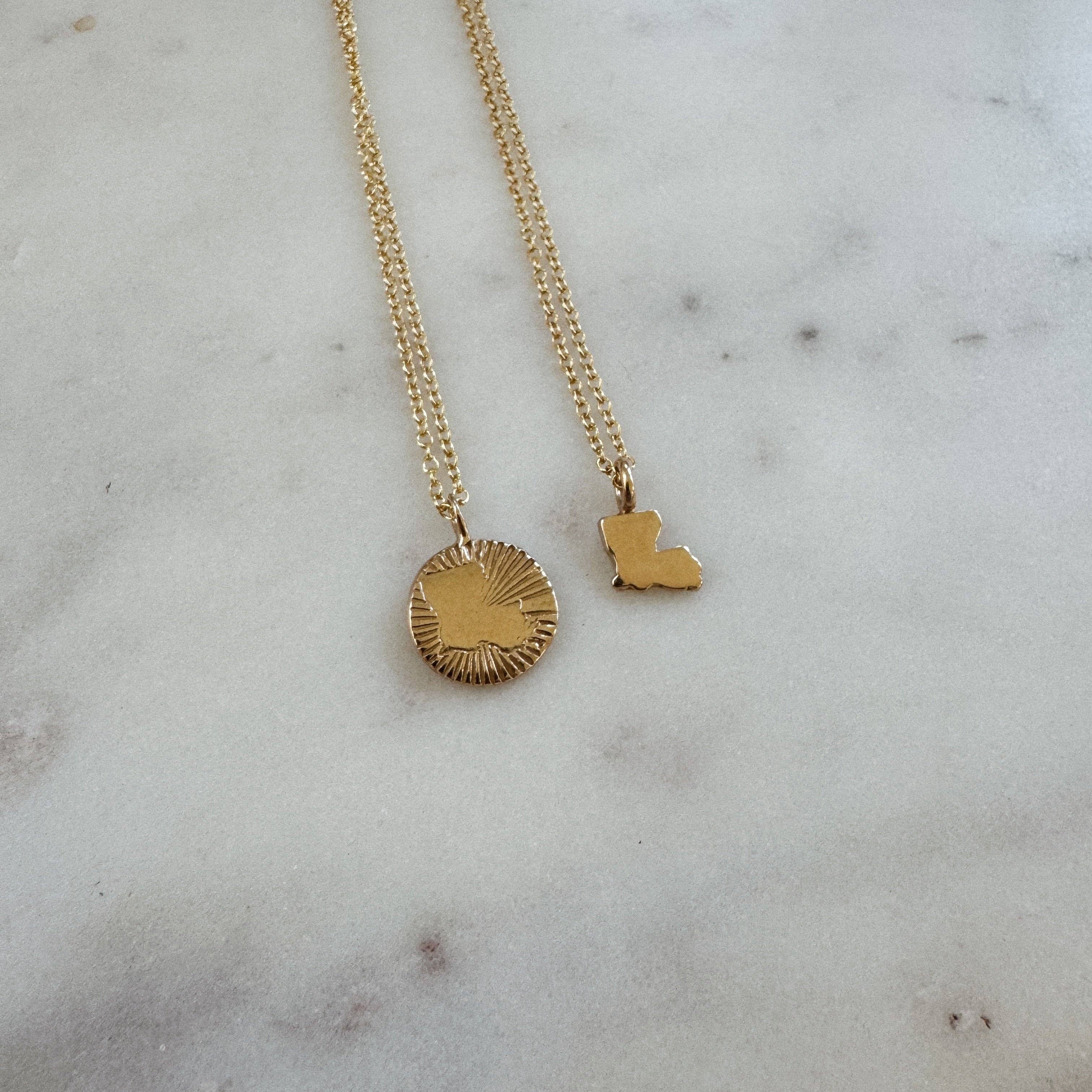 Mimosa Handcrafted - Wholesale Individual Charm/Pendant - LOUISIANA STATE PENDANT3