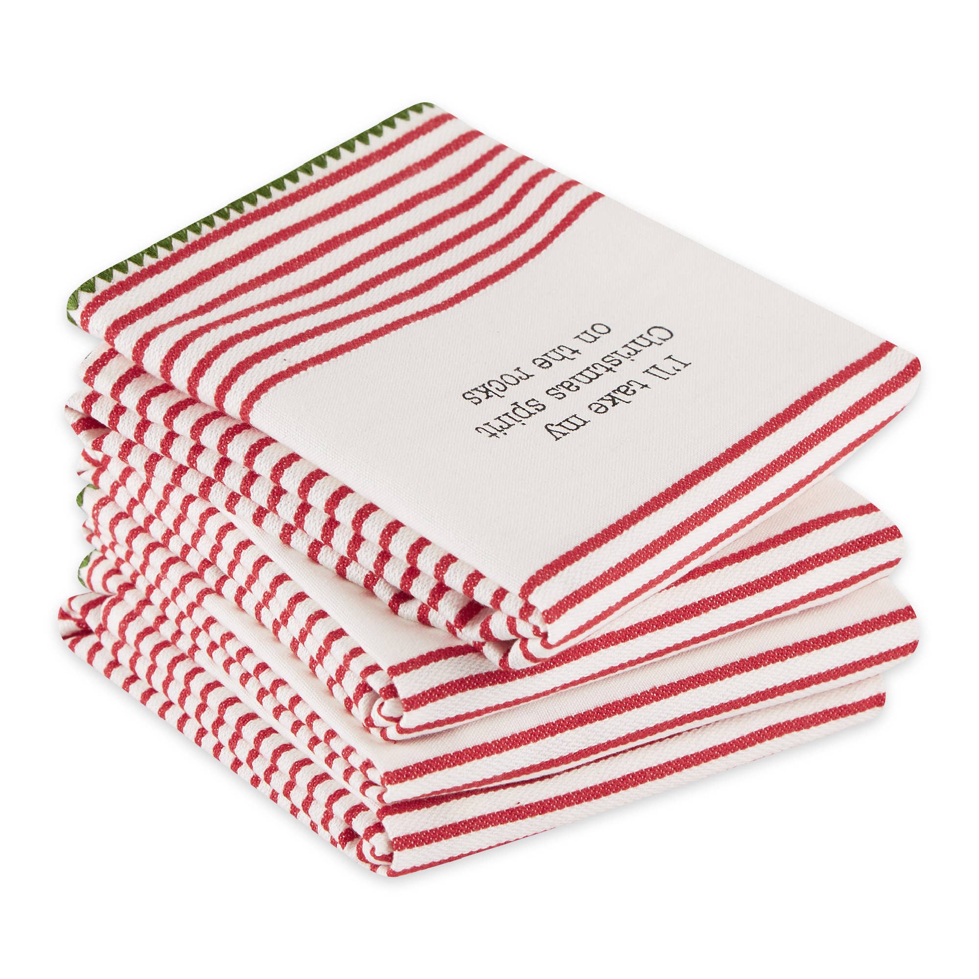 Design Imports - Wholesale Tea Towel - Happy Alcohol-Idays Printed Dishtowels Mixed Dozen2