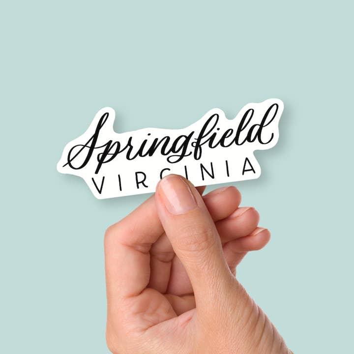 Springfield Virginia Town Stickers | Virginia Sticker for wholesale by Shop Like You Live Here