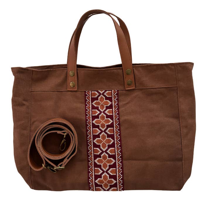 Darzah - Wholesale Tote Bag - Women's - Walid Unisex Bag - Brown5