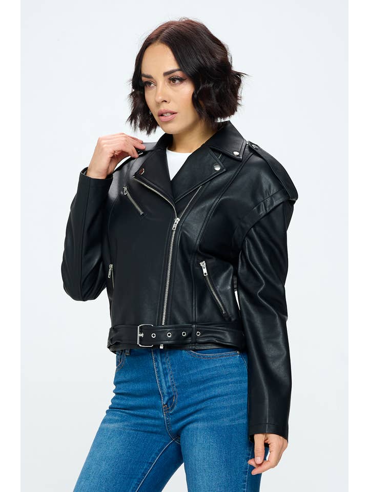 Chocolate USA - Wholesale Leather Jacket - Women's - PU JACKET MJ5230