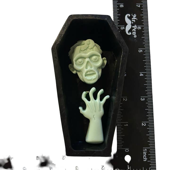 Plunk Soap and Candle Company - Wholesale Bar Soap - Spooky Coffin and Zombie Parts Soap: Halloween items 1