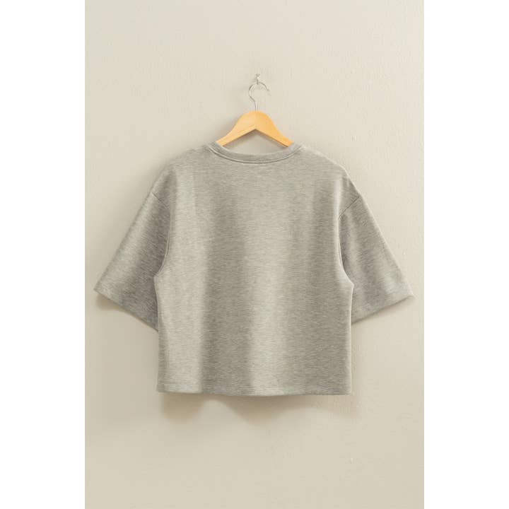 Double Zero - Wholesale Shirt - Women's - Double Knit Drop Shoulder Basic Top4