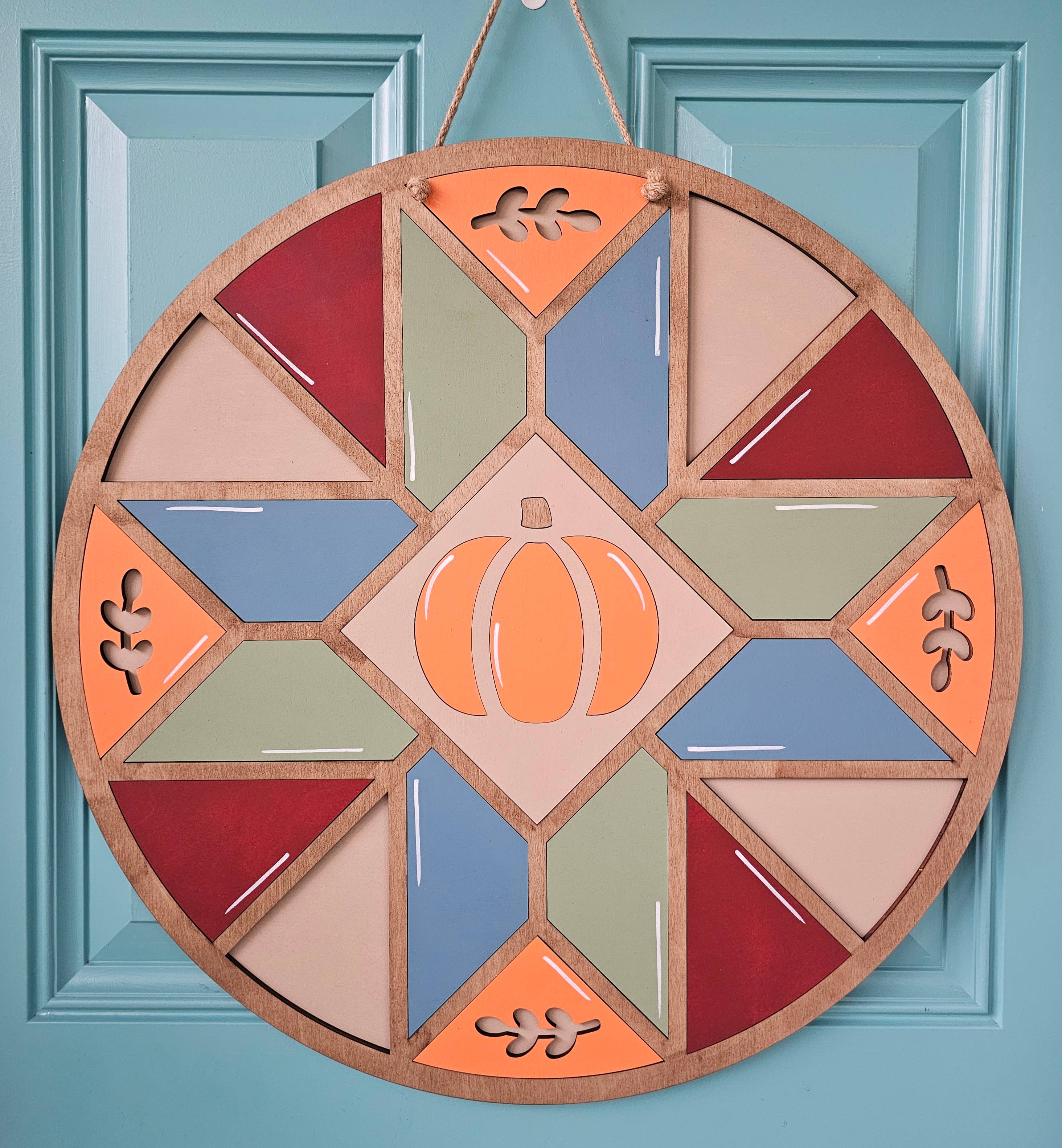 Teal Moon Creations - Wholesale DIY Craft Kit - DIY Fall Barn Quilt Door Hanger4