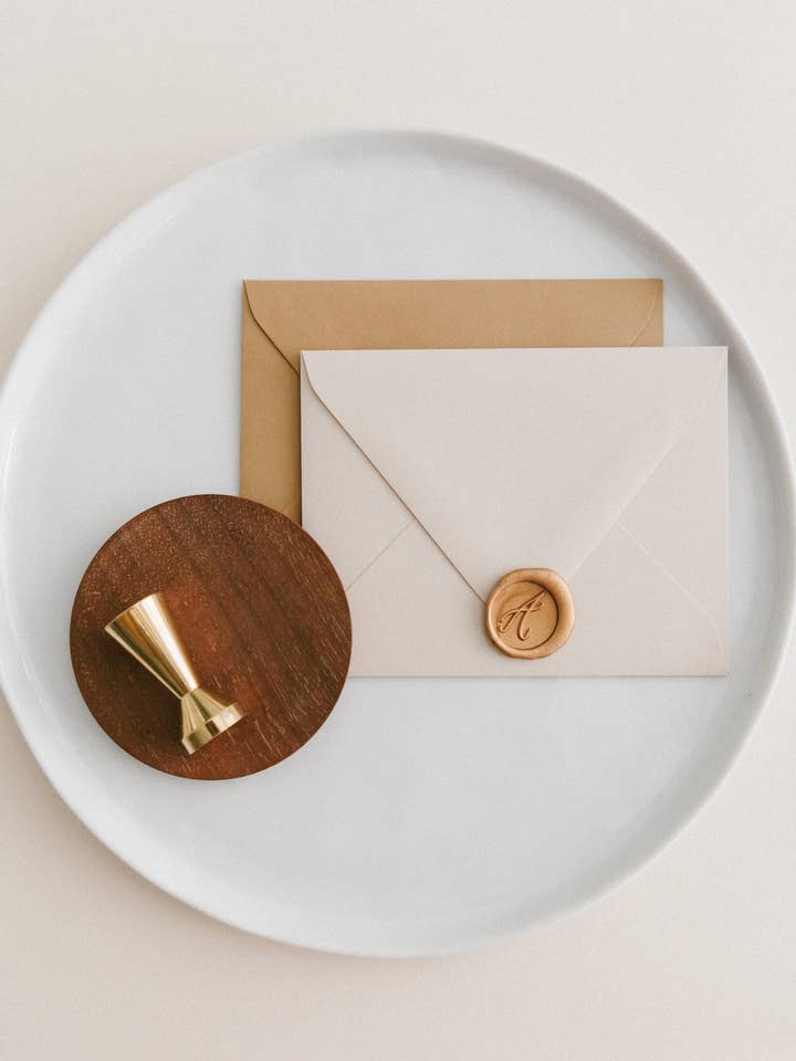 Calligraphy Monogram Wax Seal - Set for wholesale by Written Word Calligraphy