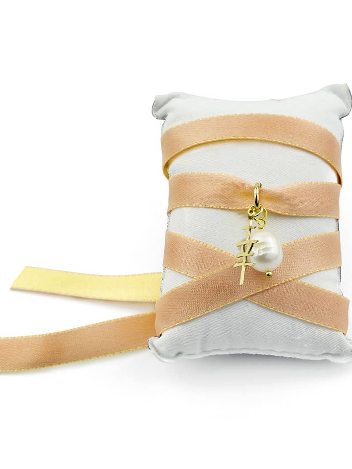 Kanji Fortune Orange Woven Necklace/Bracelet for wholesale by Lebole Maison