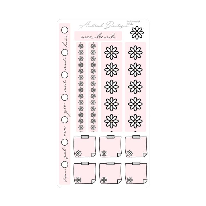 AubrielBoutique - Wholesale Sticker - MARGHERITA - hobonichi weeks — 320