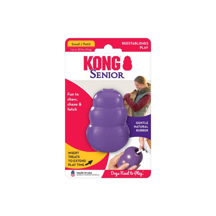 Pet Palette Distribution - Wholesale Pet Chew Toy - Dog - KONG® Senior Dog Chew Toy Small
