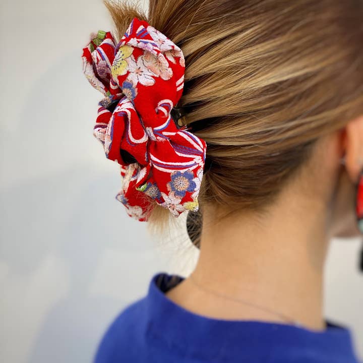 KOTO - Wholesale Hair Clip - Women's - Kimono Fabric Ribbon Hair Clip1