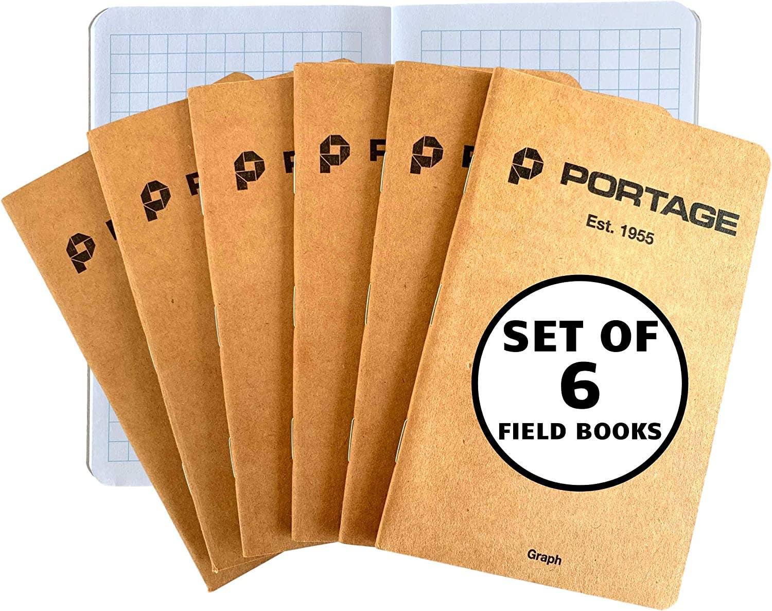 Portage Notebooks – Caderno por atacado – Bloco de notas para campo | 3,5" x 5,5" | 64 Páginas (pacote de 6)7