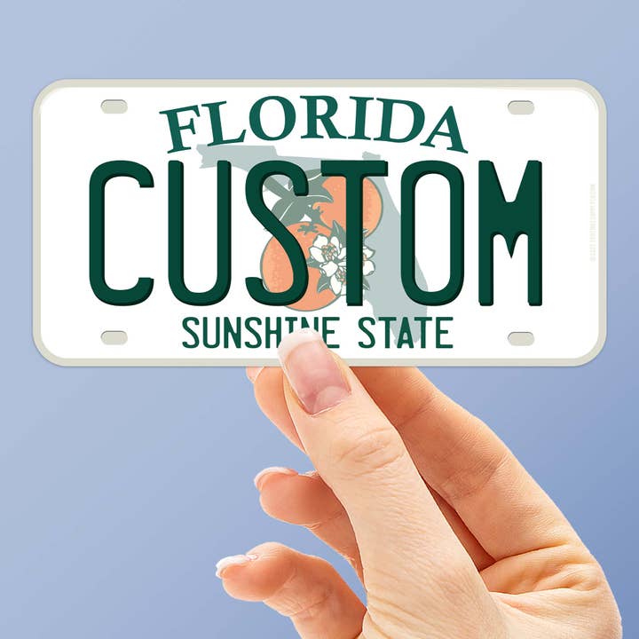 Sentinel Supply - Vente Autocollant - Autocollants personnalisés de plaque d'immatriculation - Décalcomanies de nom pour États6
