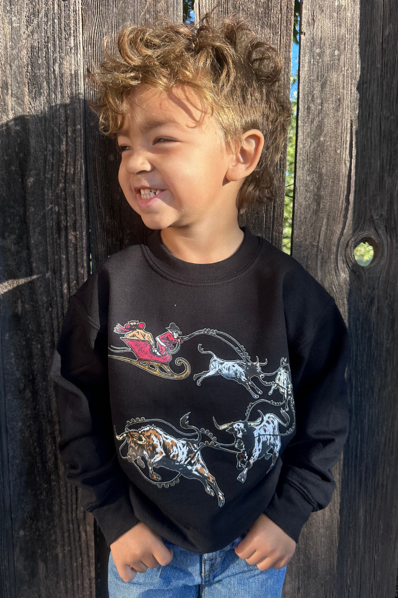 Sterling Kreek - Wholesale Sweatshirt - Kids - Mini Santa’s Cattle Drive Pullover2