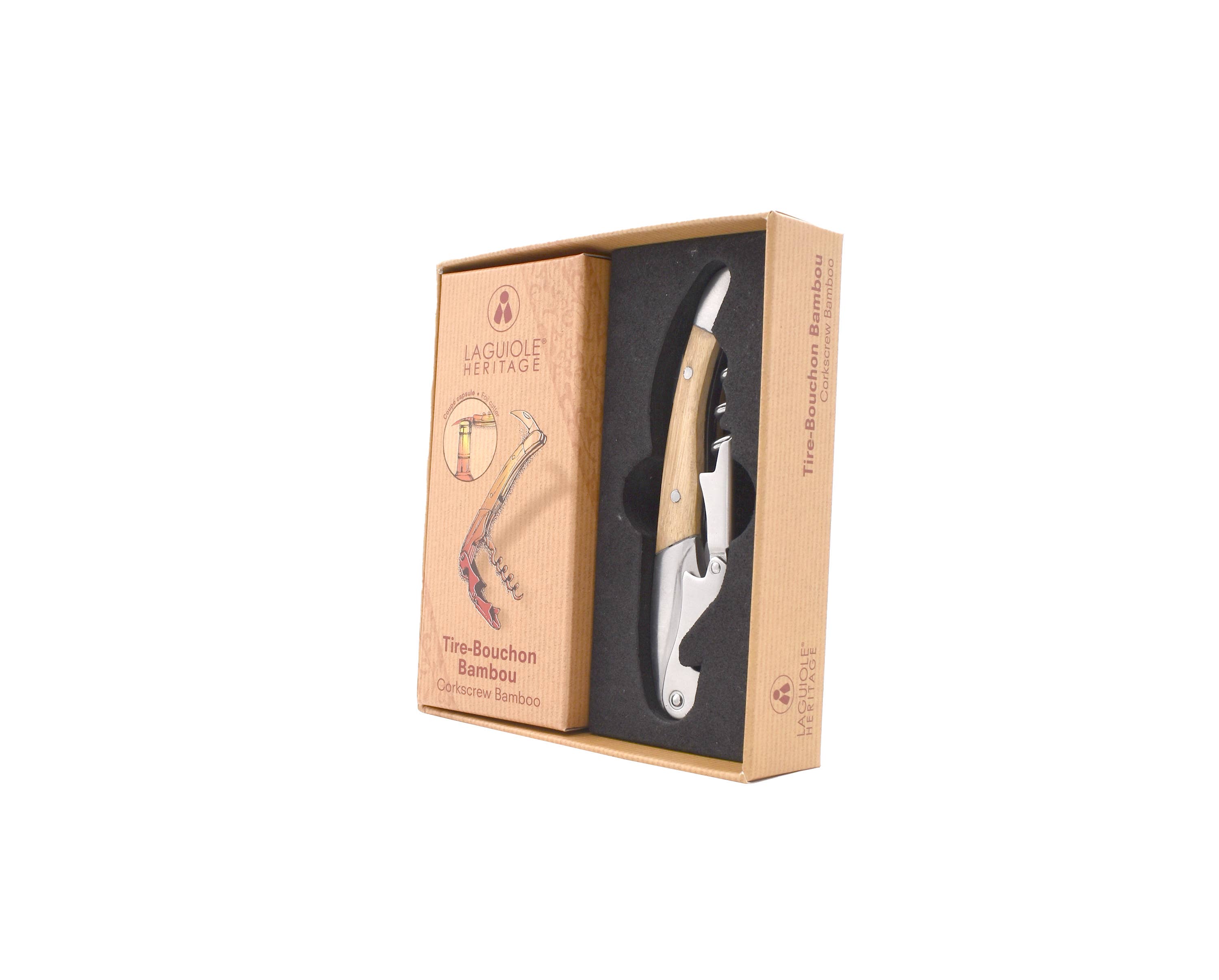 Laguiole - Wholesale Bottle/Wine Opener - Bamboo wood sommelier LAGUIOLE HERITAGE2