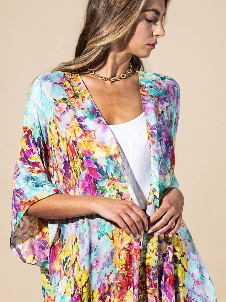 Wild Petal Kimono for wholesale by Urbanista