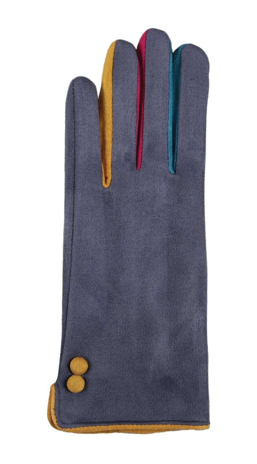 Jeanne Simmons Accessories - Wholesale Gloves - Unisex -  Faux Suede 3856 Gloves Winter1