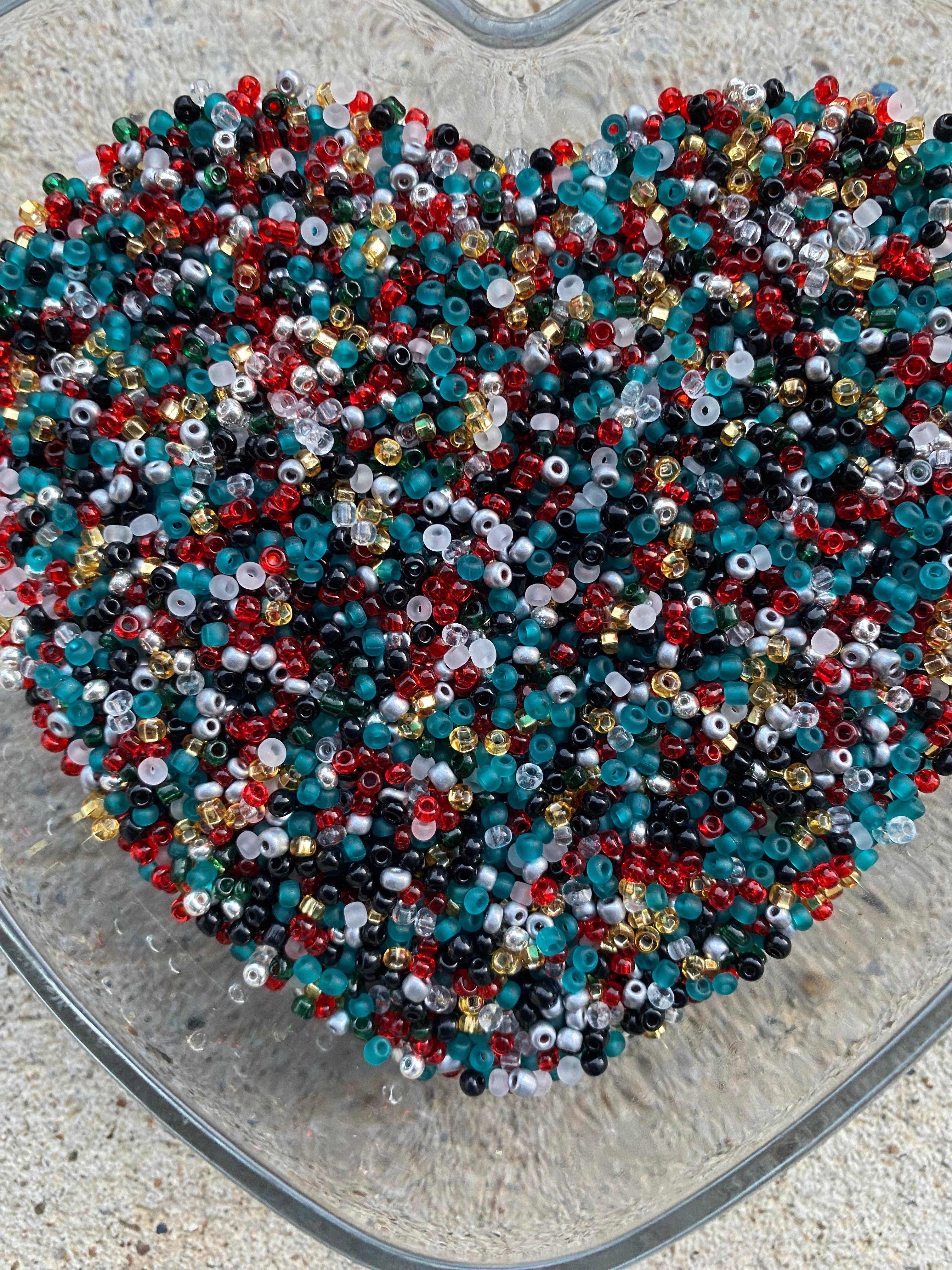 MaddieMayShop - Wholesale Beads - Mixed Beads- 3mm Seed Beads,, Round Beads for Bracelets, Earrings, Necklaces, Crafting Supplies, Making Supplies, DIY Crafts, Small Beads- Multicolored seed beads4