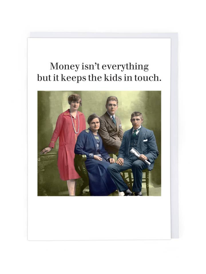 L'ARGENT N'EST PAS TOUT. pour la vente par Cath Tate Cards