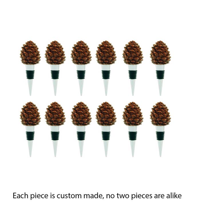 Angel Alert 911 Non-Profit Organization - Wholesale Wine Stopper - Rustic Pine Cone Wine Stoppers
