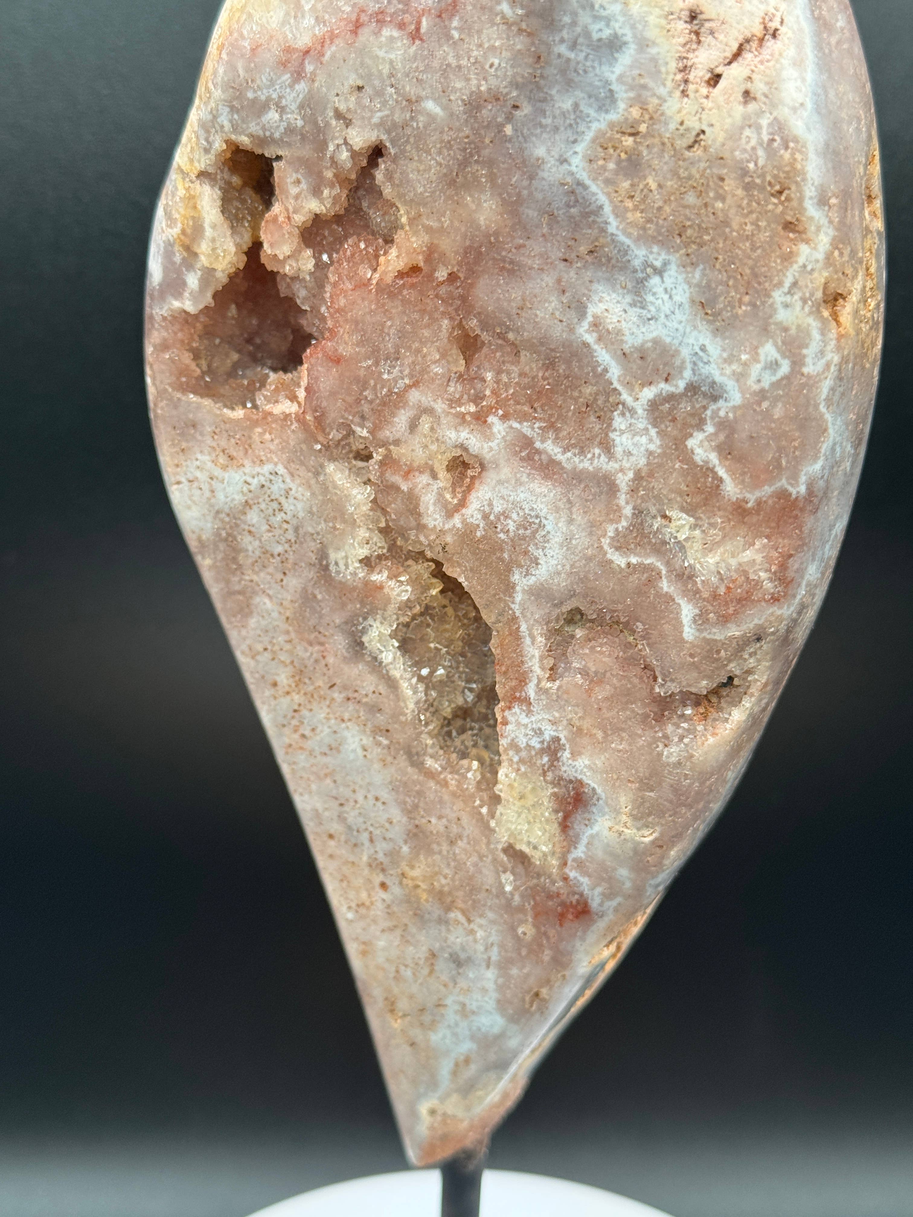 The 7 Directions - Wholesale Spiritual Stone/Crystal - Pink amethyst free form from Brazil w/ info card H2119