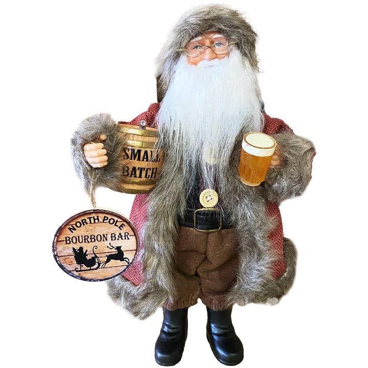 15" Bourbon Claus pour la vente par Santa’s Workshop Inc.