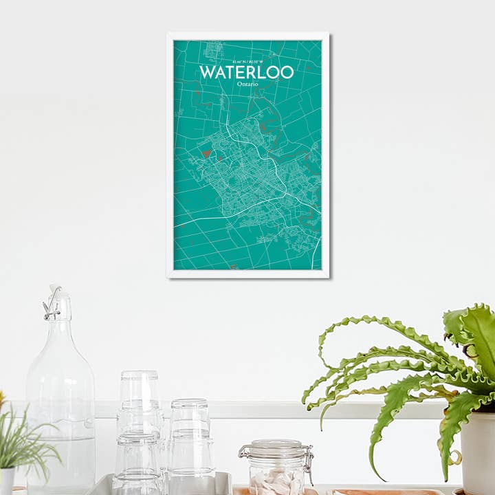 OurPoster.com - Wholesale Poster - Waterloo City Map Poster27