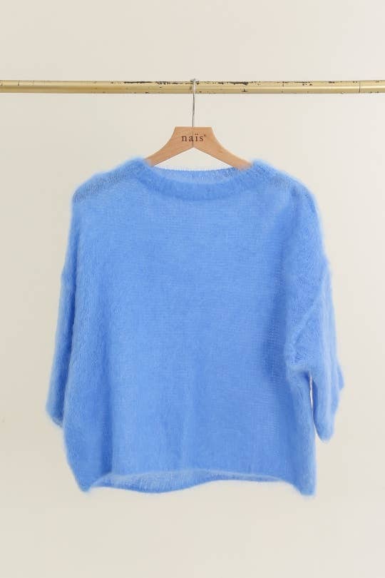 NAÏS PARIS - Vendita all'ingrosso Maglione tricot - Donna - Maglione a maniche corte e collo rotondo in 80% kid mohair13