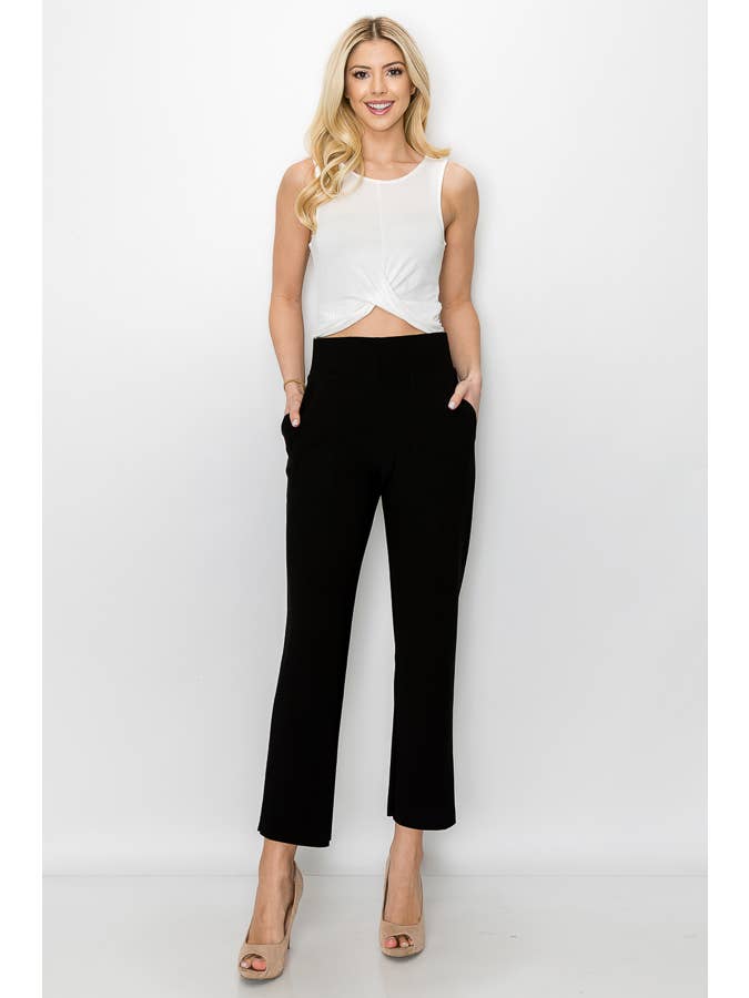 BLACK Kristy Crepe Knit Pant for wholesale on Faire