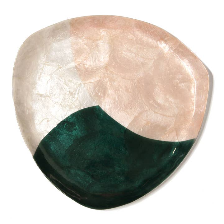 Spring Large Tricolor Mother of Pearl Tray for wholesale by Ithemba