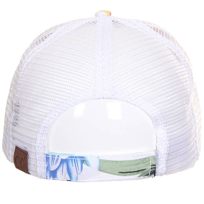 Hana - Wholesale Baseball Cap - Women's - C.C Floral Print Trucker Baseball Cap4