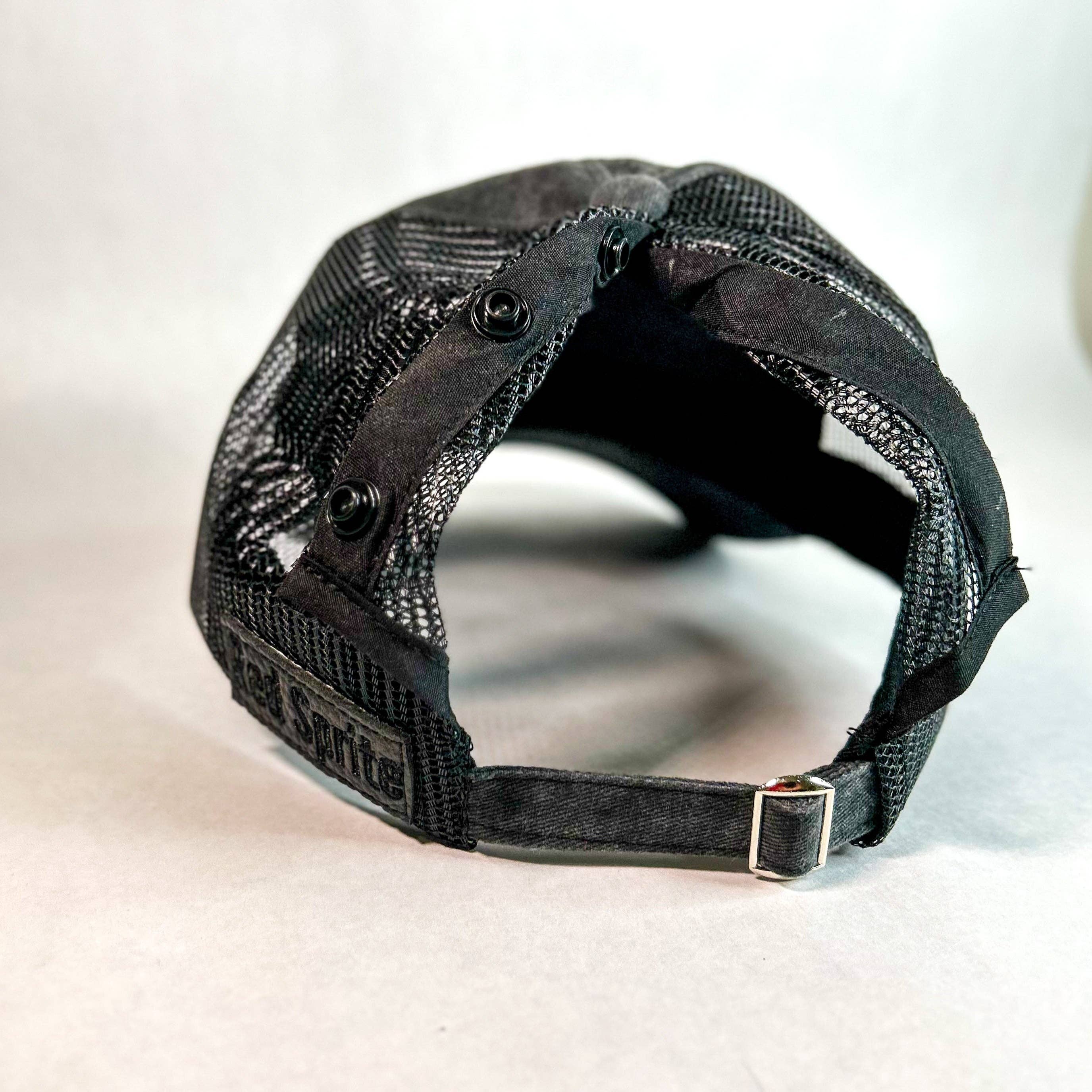 Red Sprite Hats - Wholesale Baseball Cap - Women's - Hidden Messy Bun Baseball Cap 2.0, High Ponytail Hat44