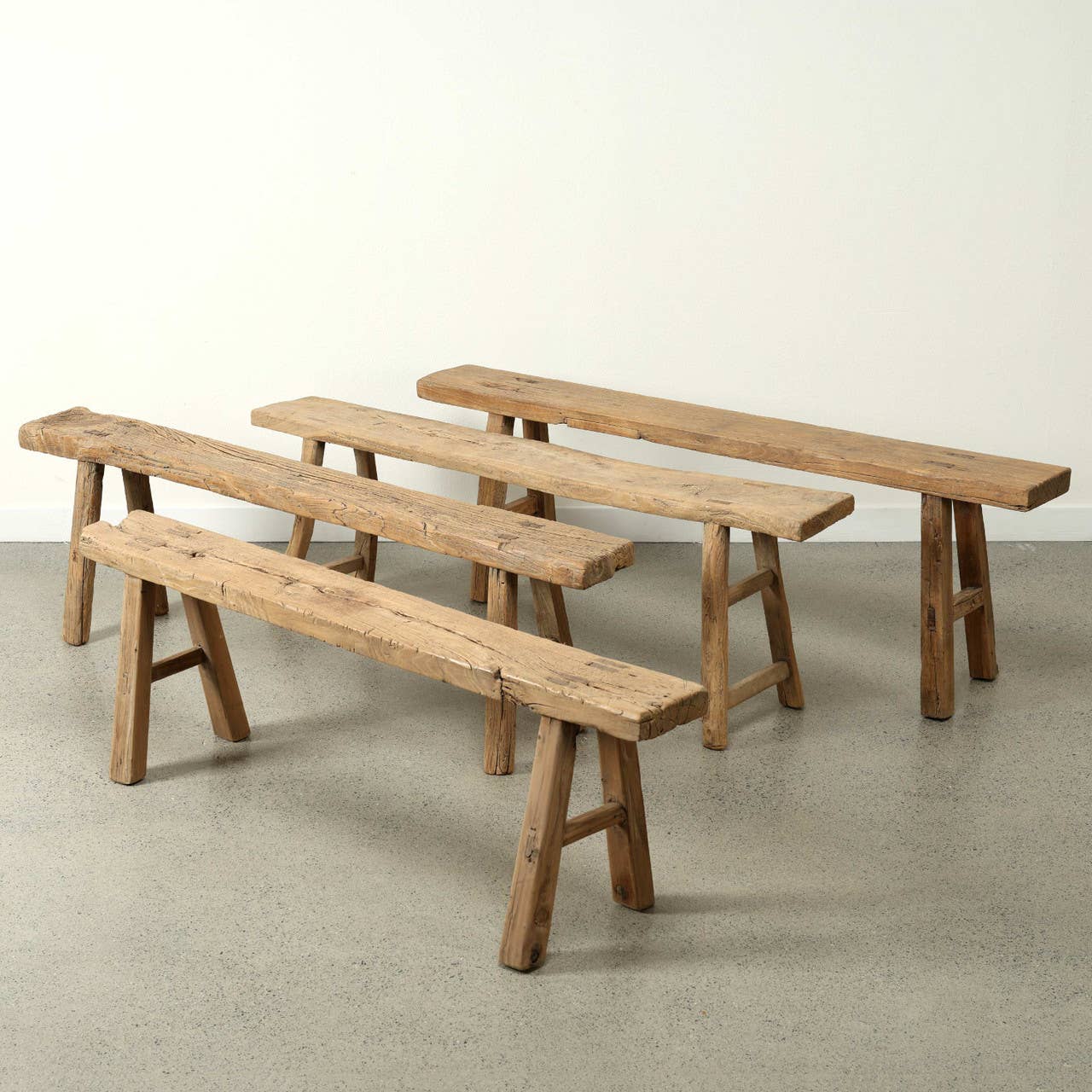 Lily's Living Inc. - Wholesale Bench - Vintage Noodle Bench - Weathered Reclaimed Wood 10