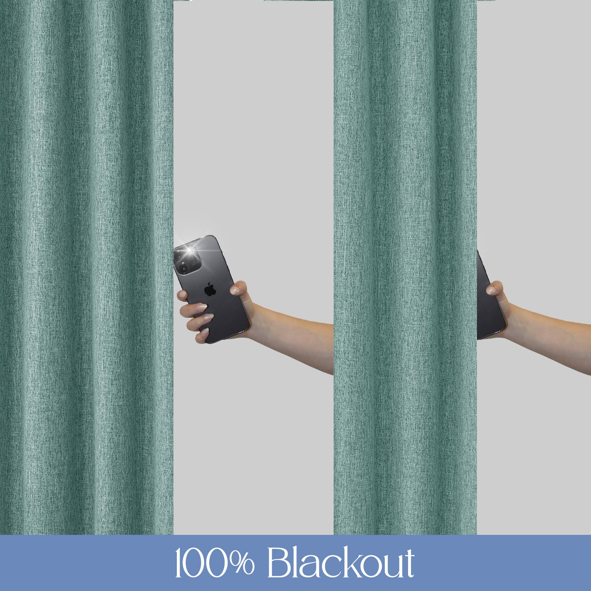 Awesome Home – Großhandel Vorhang – Verdunkelungsvorhänge mit Leinenstruktur und Ösen, 2 Paneele52