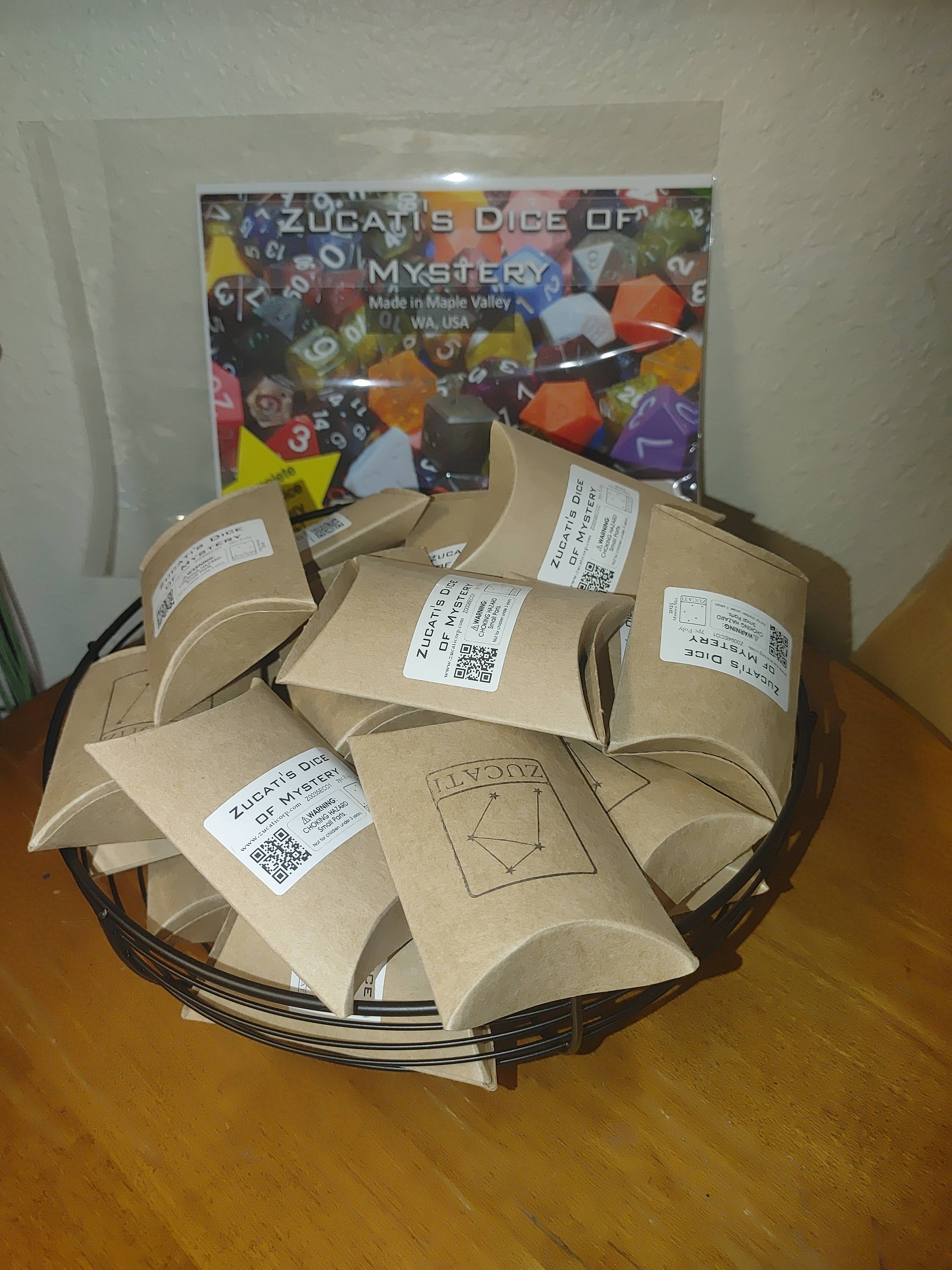 Cultivation Games - Wholesale Dice - Mystery Dice - V1: Zucati Perfect Plastic (Recycled Acrylic)17