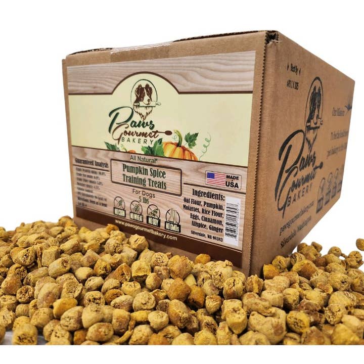 Paws Gourmet Bakery - Wholesale Pet Treats - Dog - Paws Gourmet Bakery Pumpkin Spice Training Treats 5-lb