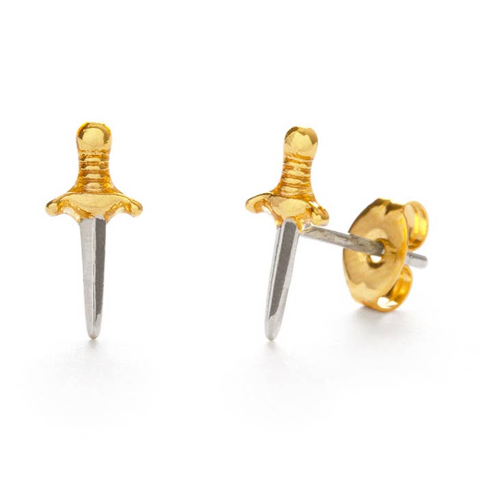 Amano Studio - Vente Clous d'oreille - Boucles d'oreilles puce en forme de petite dague0