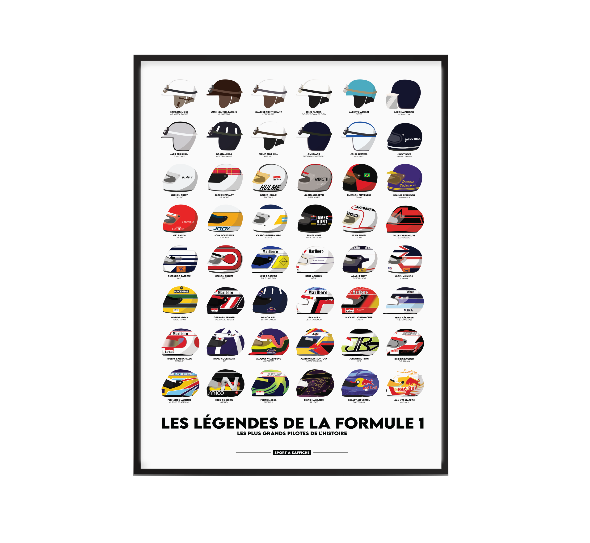 Sport à l'Affiche - Wholesale Poster - FORMULA 1 | The Legends of F14
