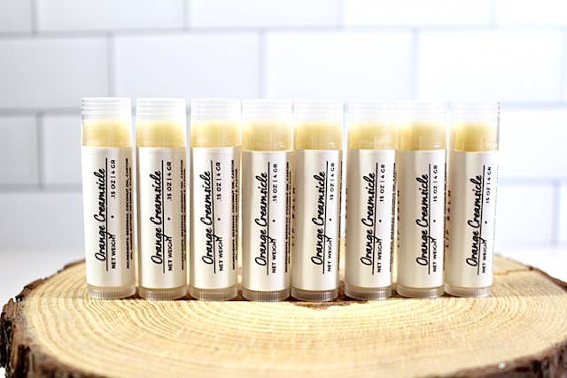 The Essential Oils Soapery - Wholesale Lip Balm - Orange Creamsicle Lip Balm2