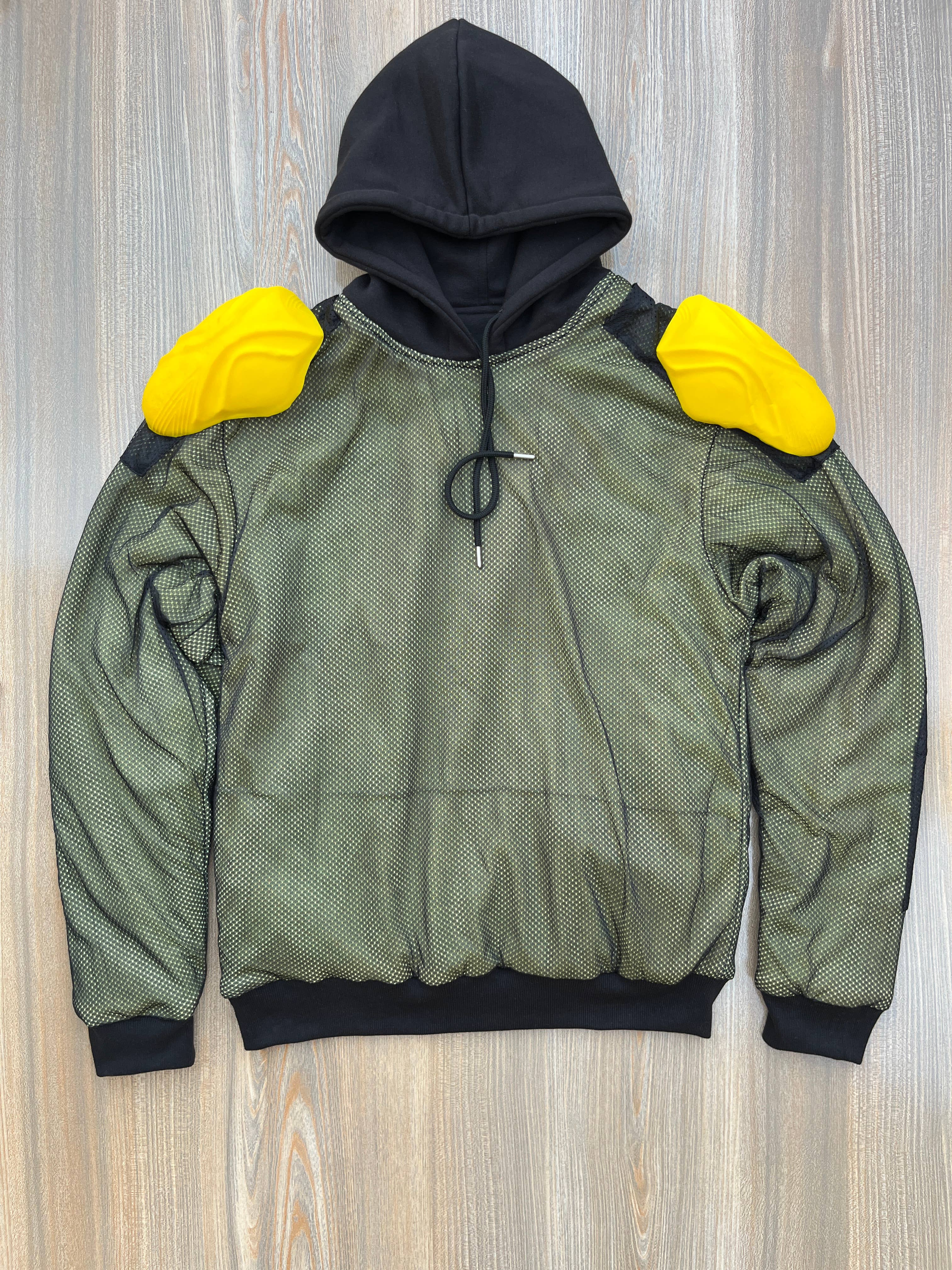 Factory Blanks - Vente Sweat à capuche - homme - SWEAT À CAPUCHE DE PROTECTION POUR MOTO RENFORCÉ AVEC DUPONT KEVLAR8