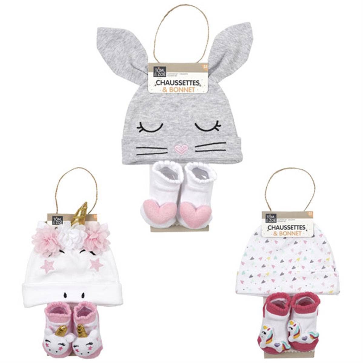TSJJ - Wholesale Clothing Set - Baby - Baby Girl Socks And Hat0