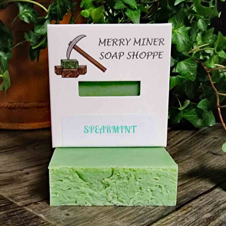 Spearmint for wholesale by Merry Miner Soap Shoppe LLC