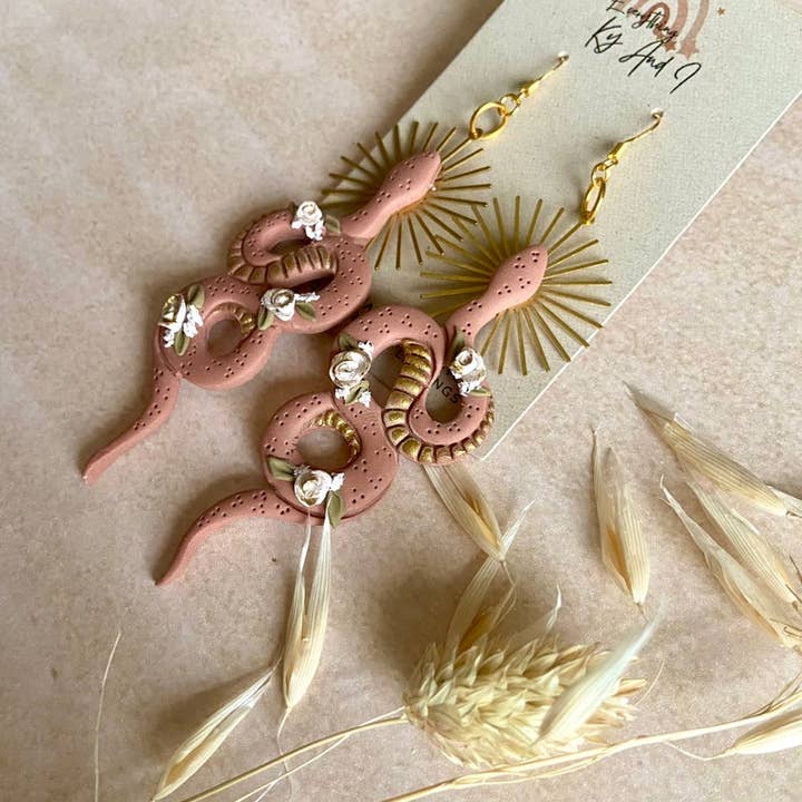 Everything Ky and I - Wholesale Dangle Earrings - Desert Goddess Snakes5