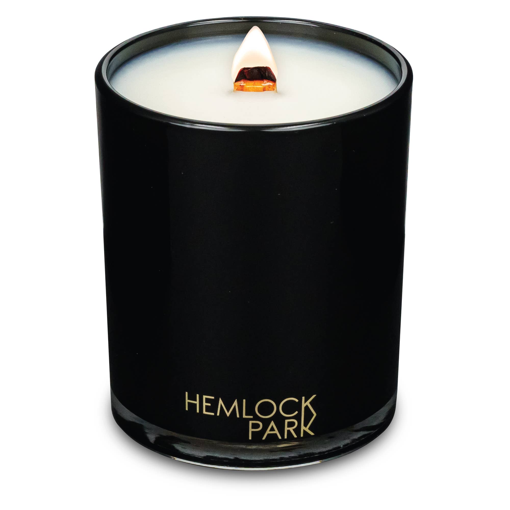 Frankincense  Black & Gold Wood Wick Candle – Hemlock Park