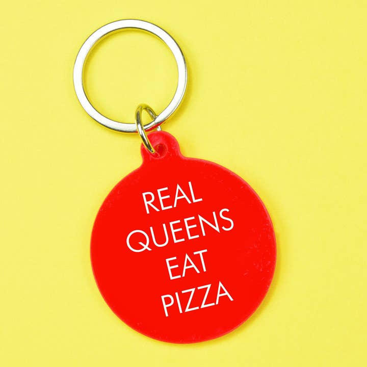 Flamingo Candles - Wholesale Keychain - Women's - Real Queens Eat Pizza Keytag