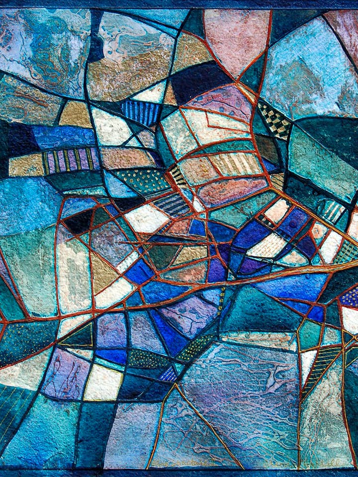 Blue structure I for wholesale by Brenda Hartill