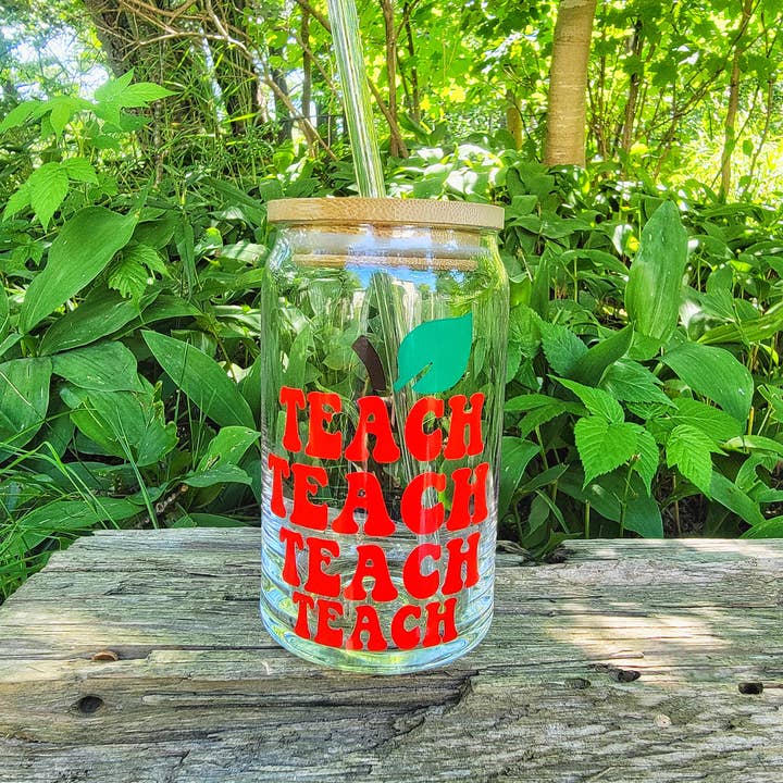 Lærer Øl Kan Glas m/Låg, Moderne Lærer Gave for engroshandel hos Superior Sweet Water