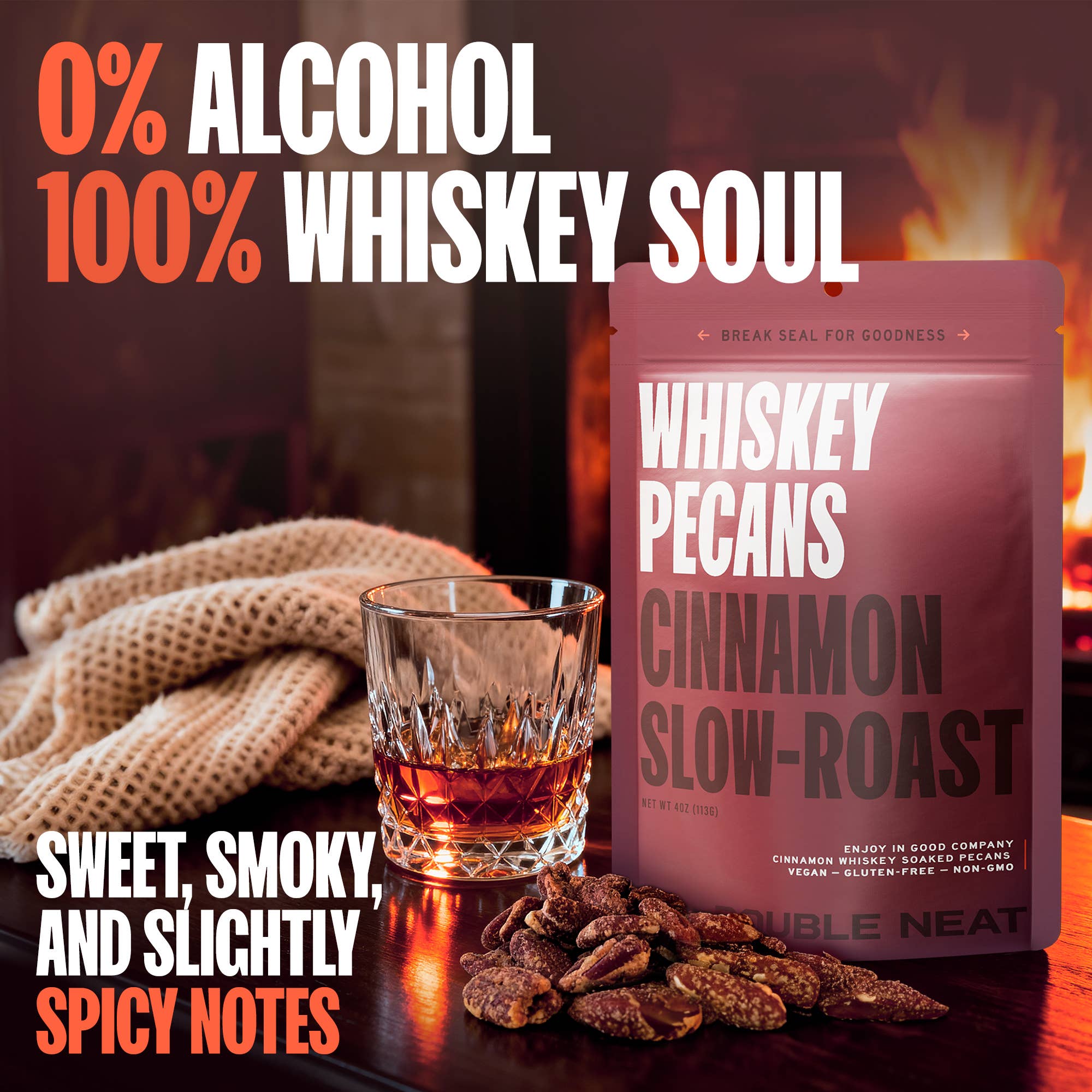 Double Neat - Wholesale Nuts - Cinnamon Whiskey Pecans2