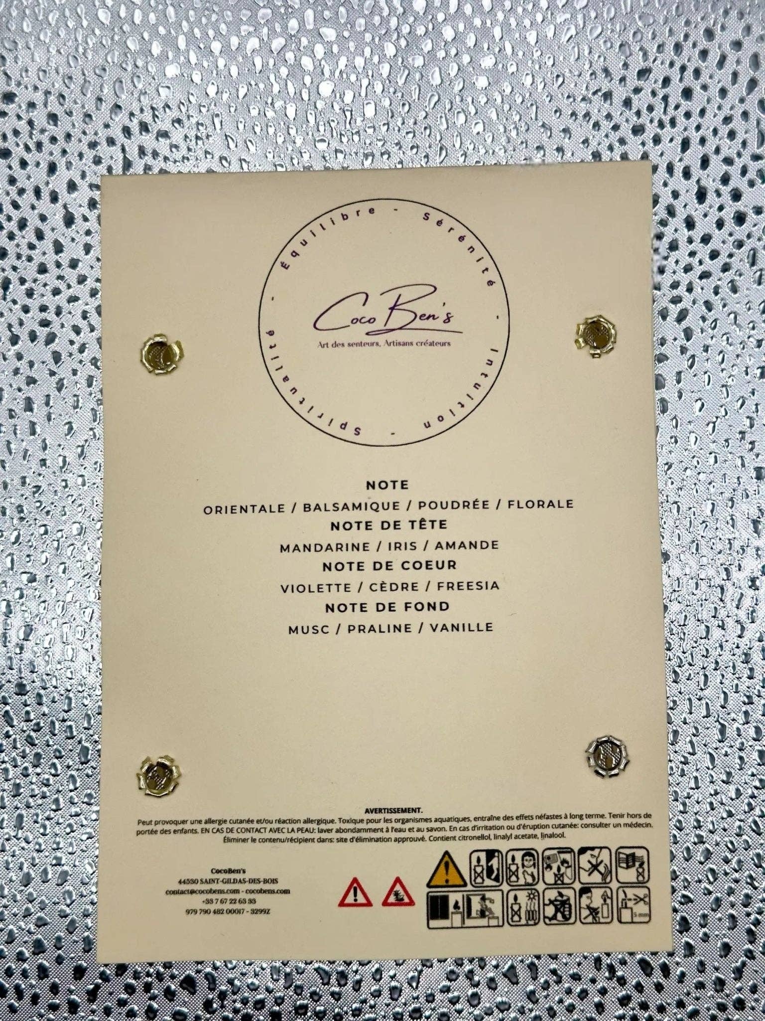 CocoBen's - Venta al por mayor Ceras perfumadas - Fondant Litoterapia - Amatista - 40 G1