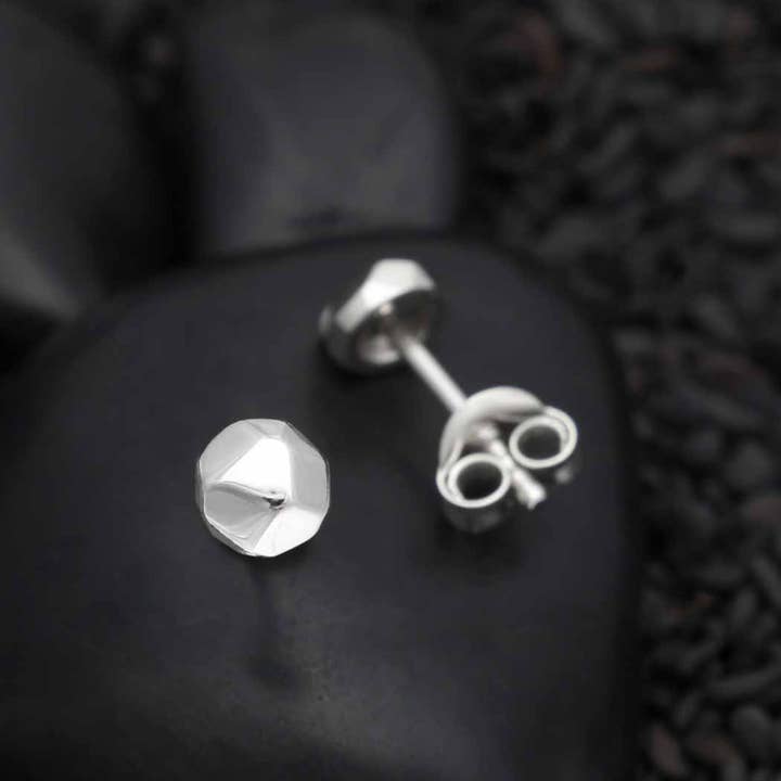 Nina Designs - Wholesale Stud/Post Earrings - Sterling Silver Nugget Post Earrings 5x5mm
