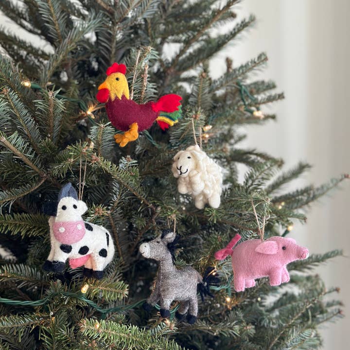 Ganapati - Wholesale Ornament - Wool Felt Pig Ornament